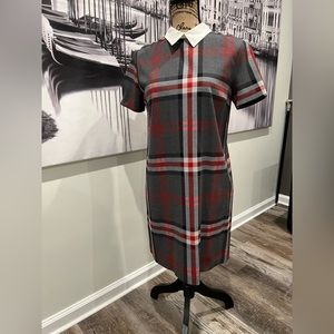 Business casual checkered dress